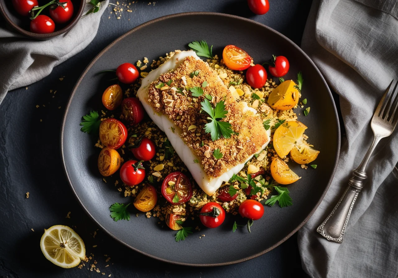 Cod with Pistachio Crust