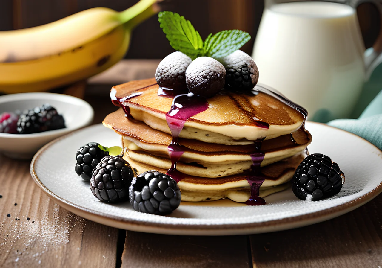 Low-Carb Pancakes with Banana