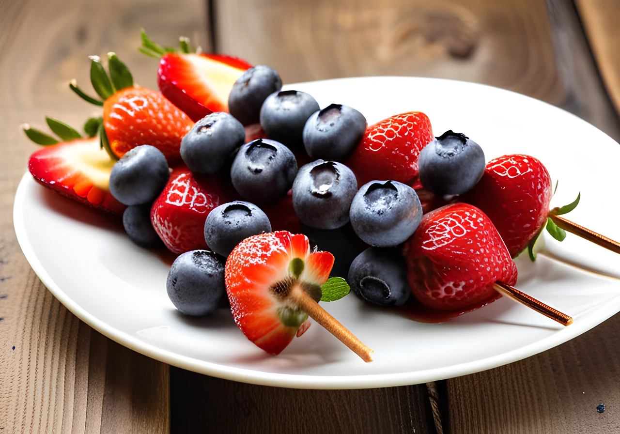Pancake Skewers with Fruits