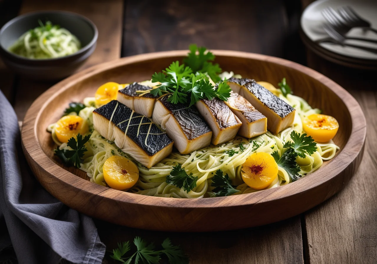 Sea Bass in Savoy Cabbage