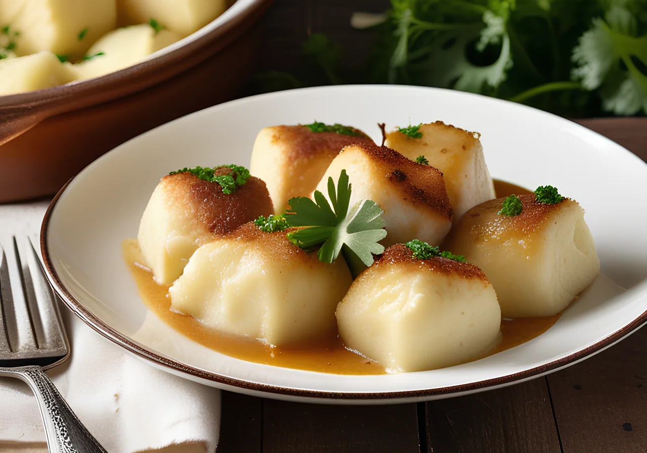 Swede Casserole with Potato Dumplings