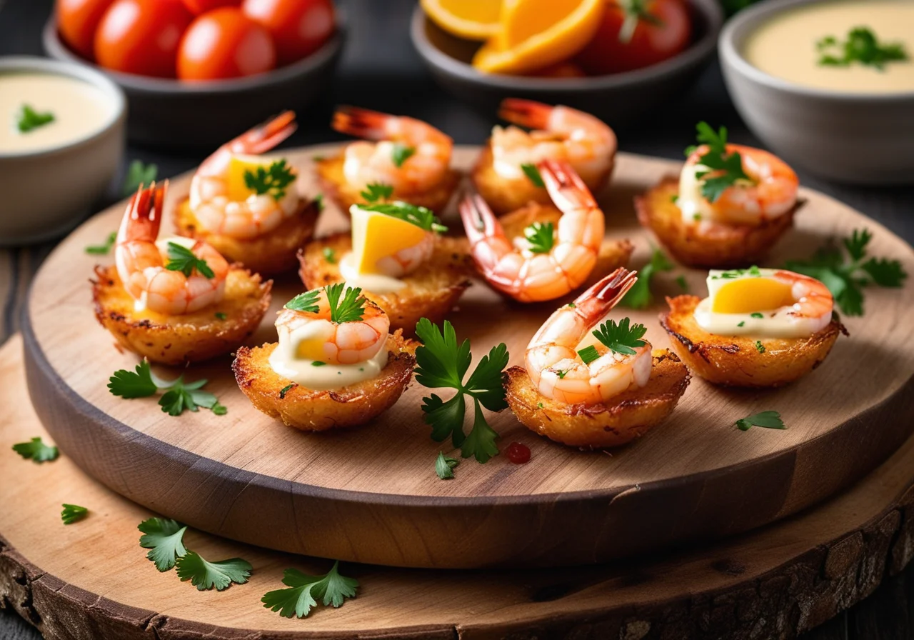 Rösti Bites with Shrimp