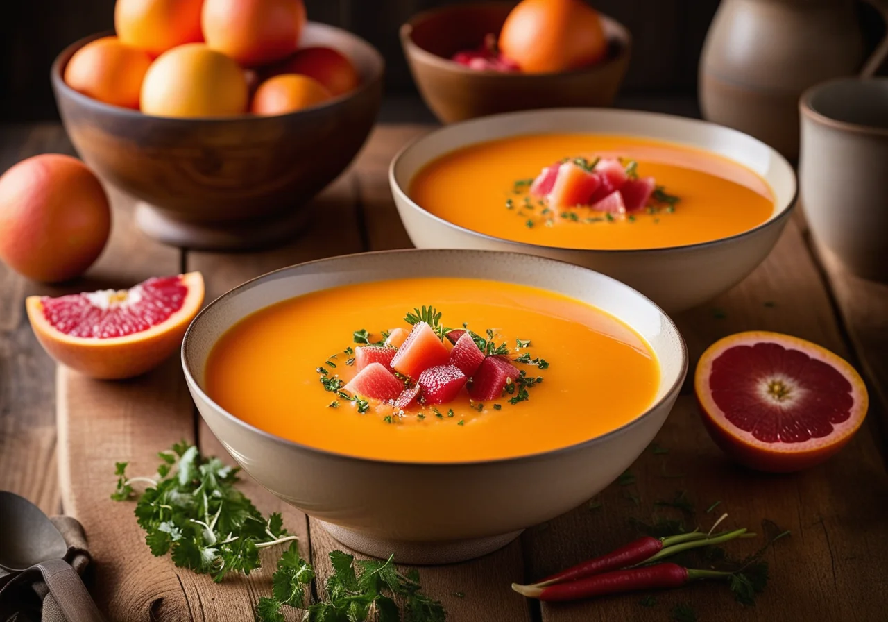 Carrot Soup with Grapefruit