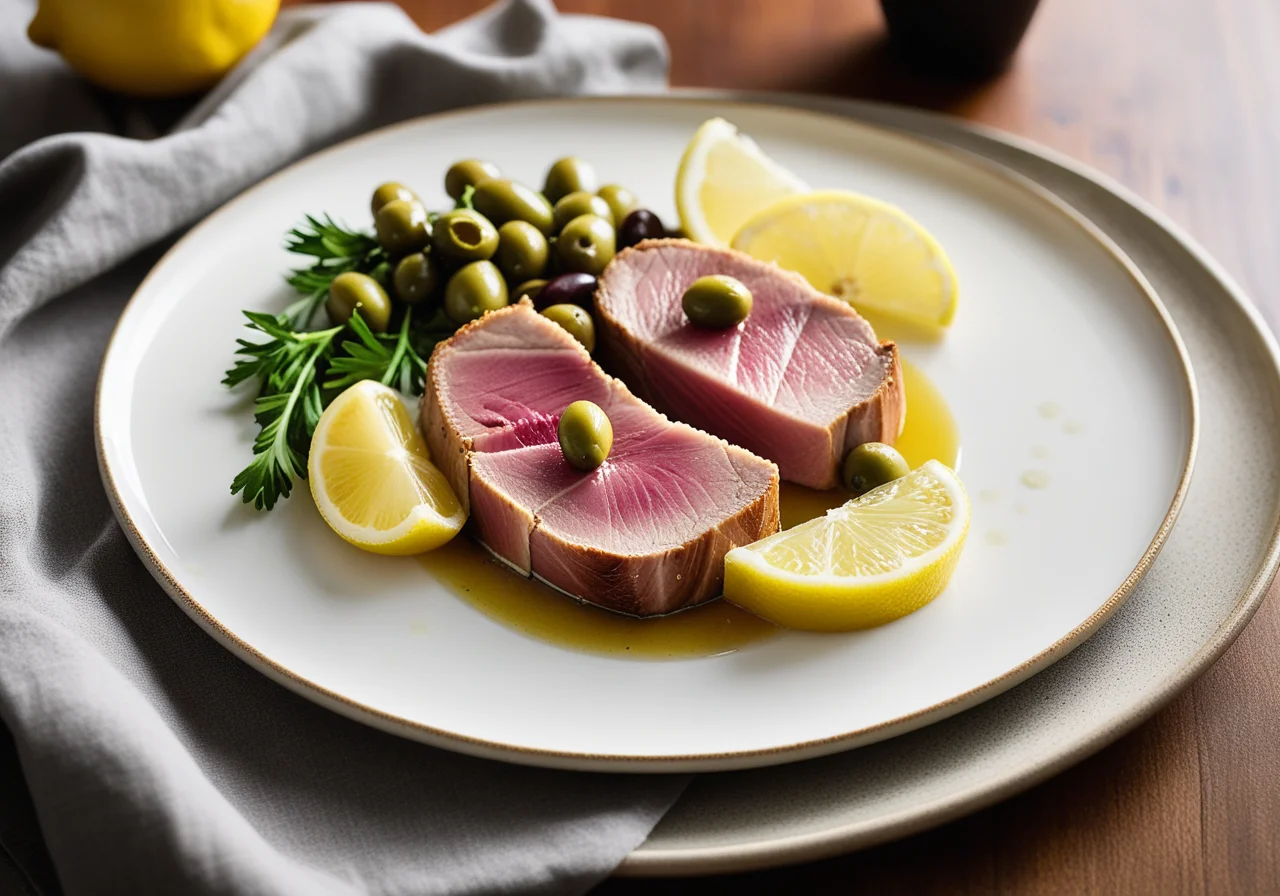 Tuna with Lemon Sauce