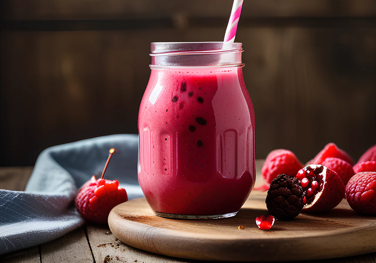 Pink Fruit Smoothie