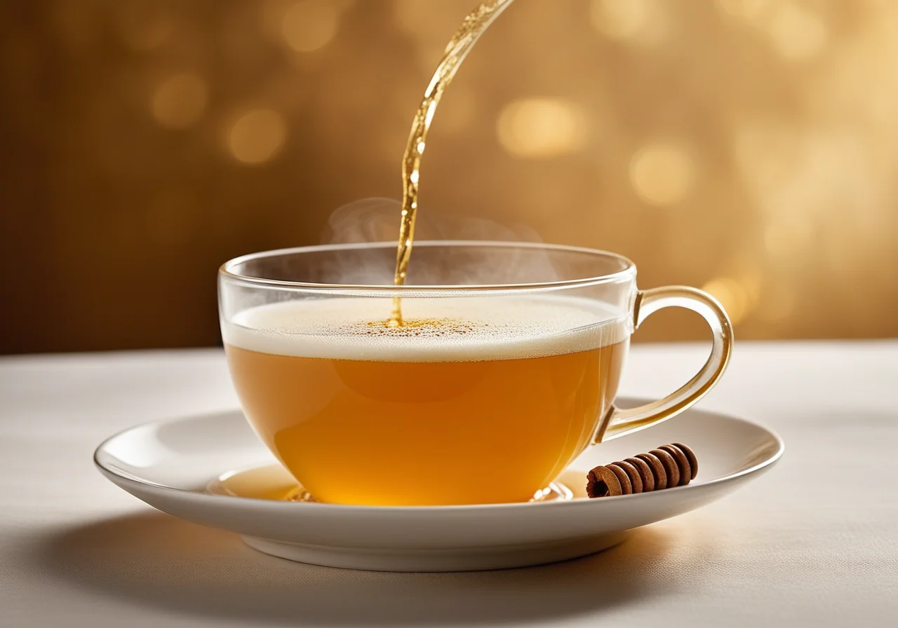 Tea with Foamed Milk and Honeydew