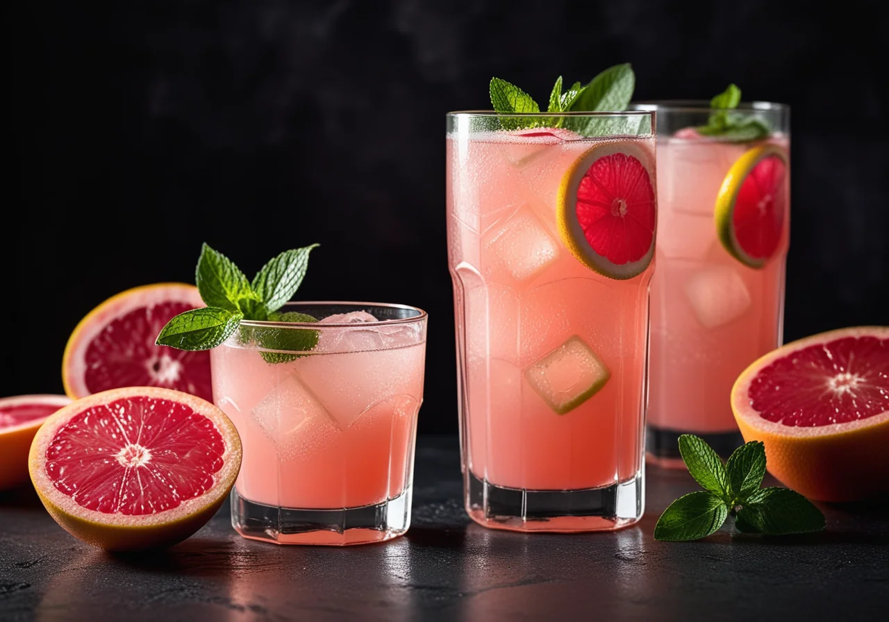 Grapefruit Drink with Lime