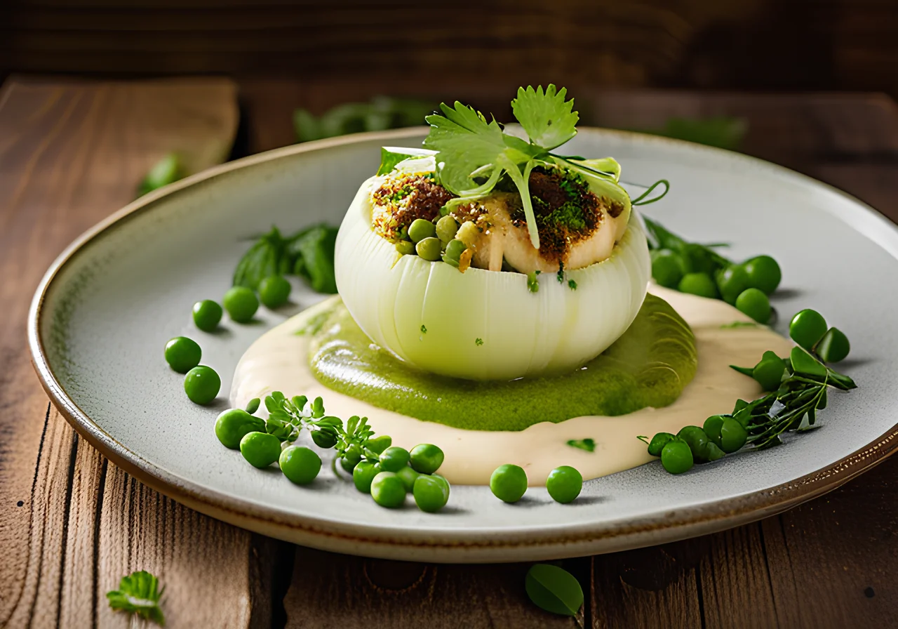 Stuffed Kohlrabi with Cream Cheese