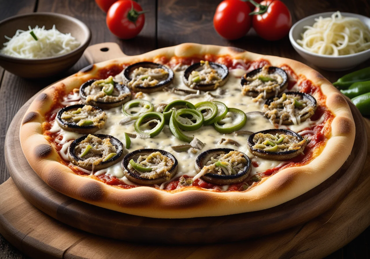 Spicy Pizza with Sardines and Onions