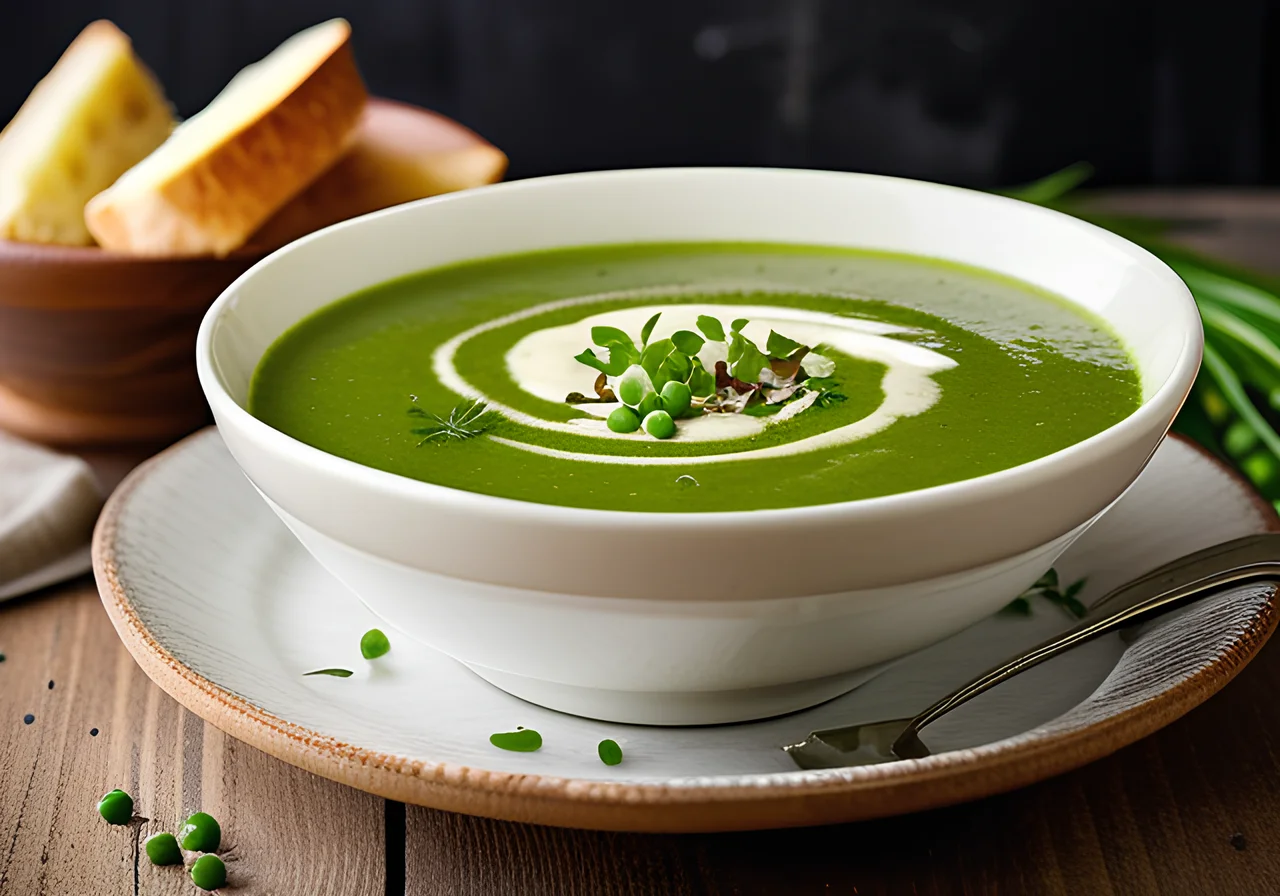 Pea Soup with Coriander