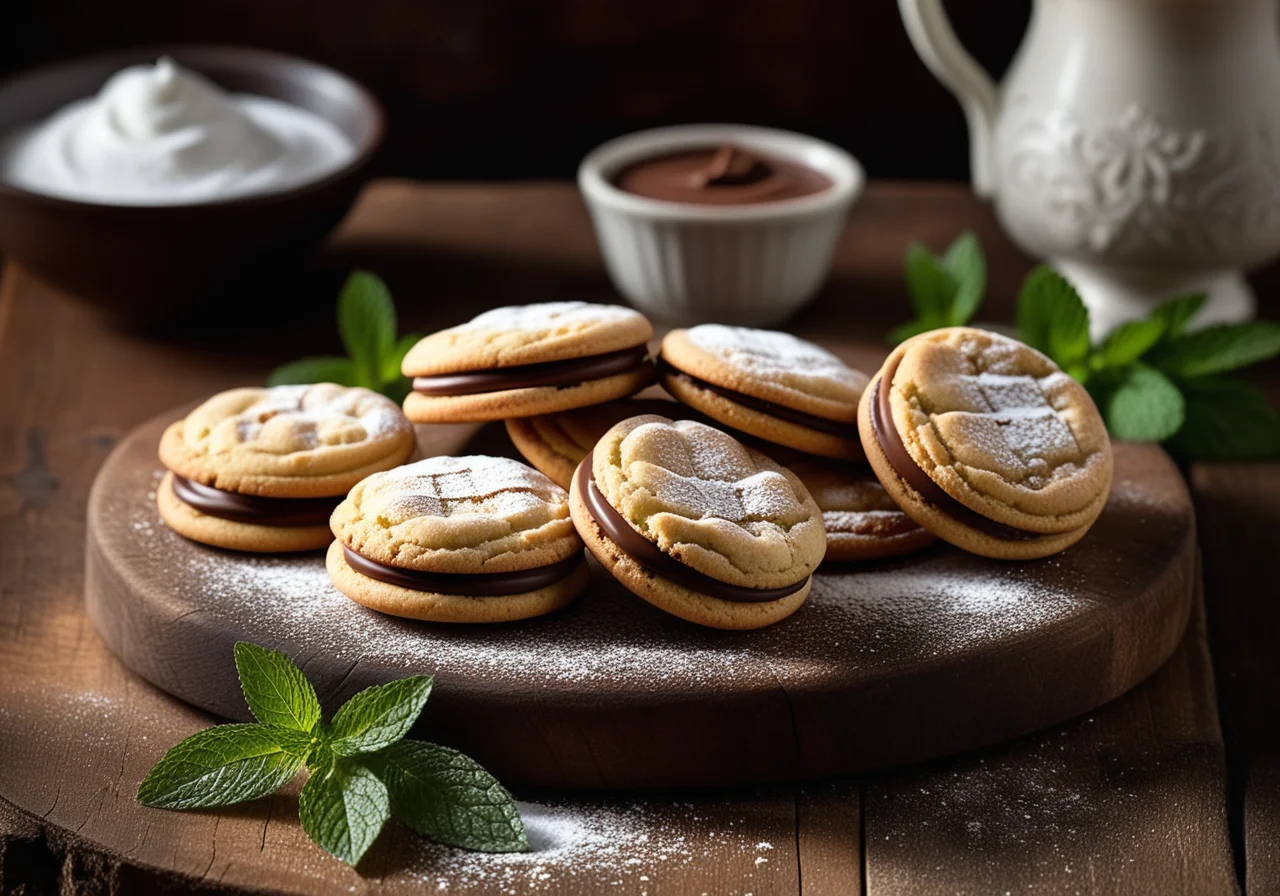 Chocolate Cream Filled Cookies