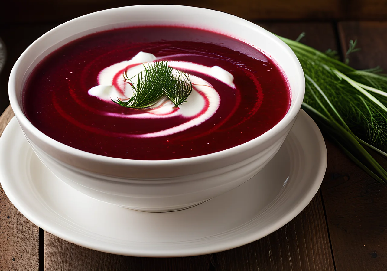 Borscht with Sour Cream