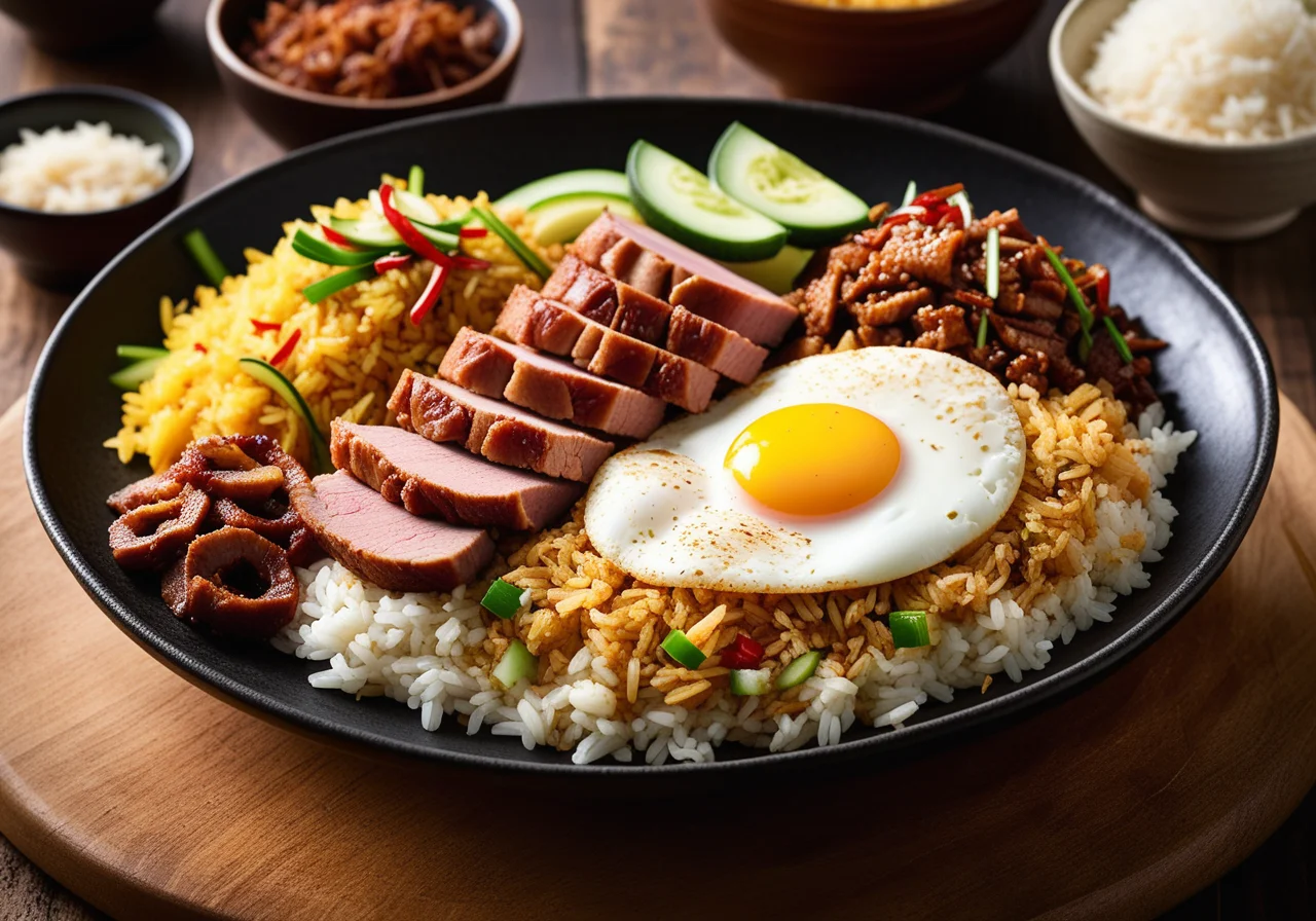 Nasi Goreng with Two Kinds of Rice