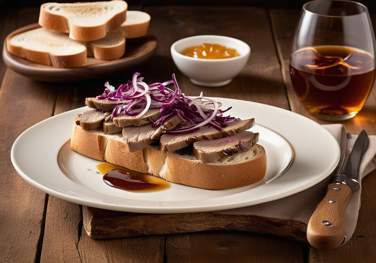 Turkey Liver with Onions and Toasted Bread