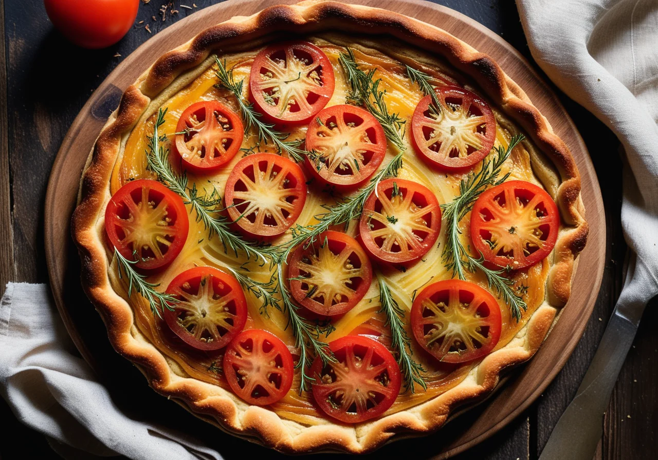 Fennel and Tomato Tart