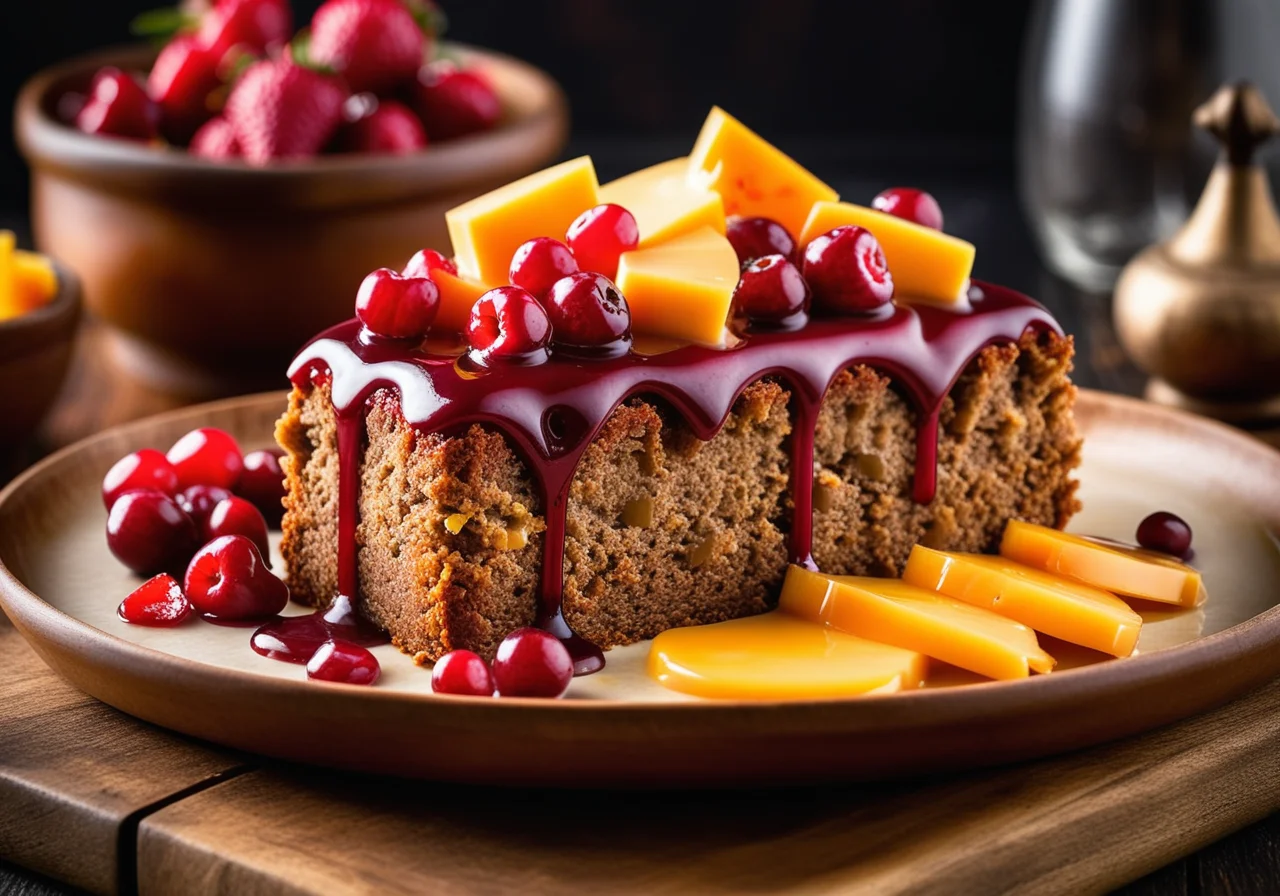 Meatloaf Cake with Pineapple