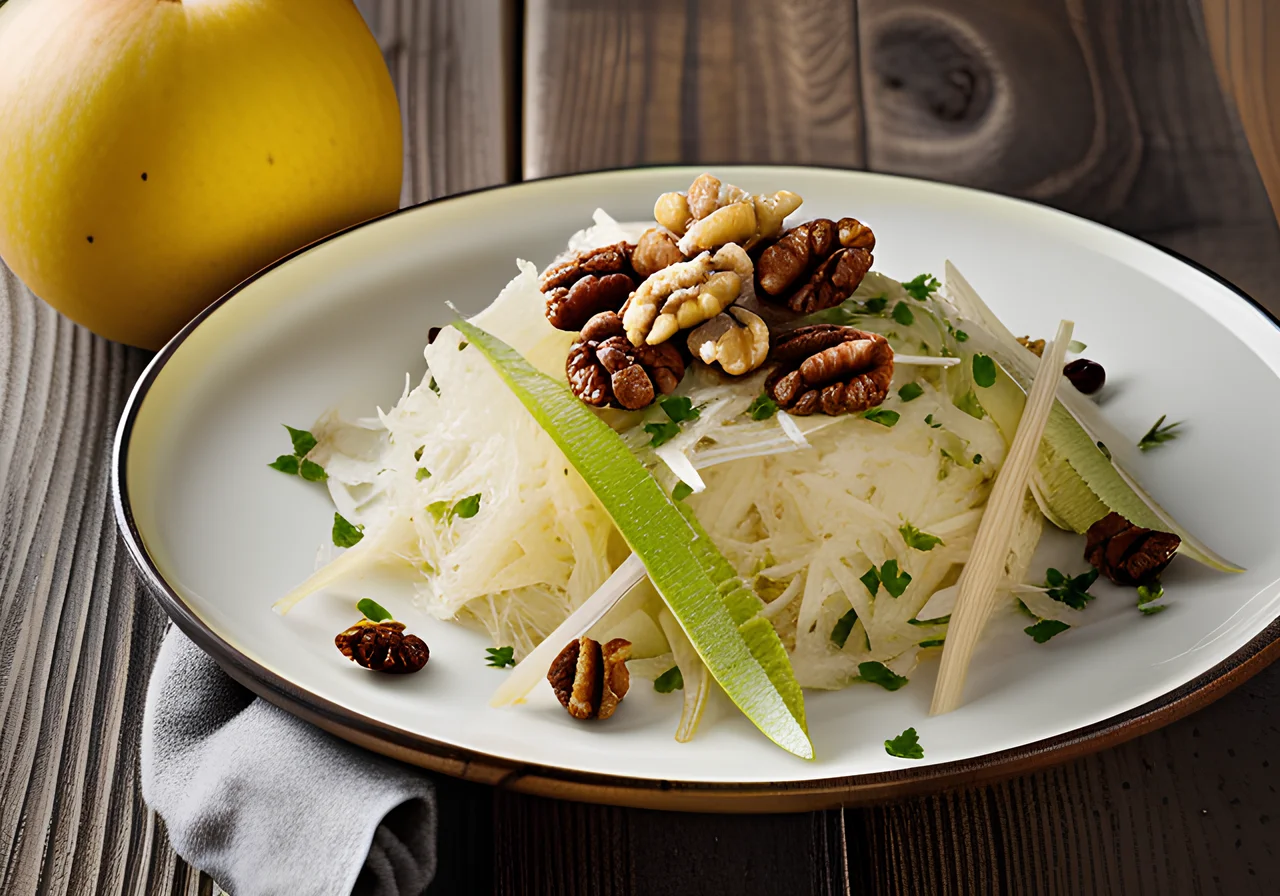 Sauerkraut Salad with Apples and Walnuts