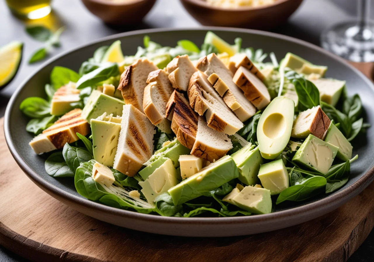 Caesar Salad with Avocado