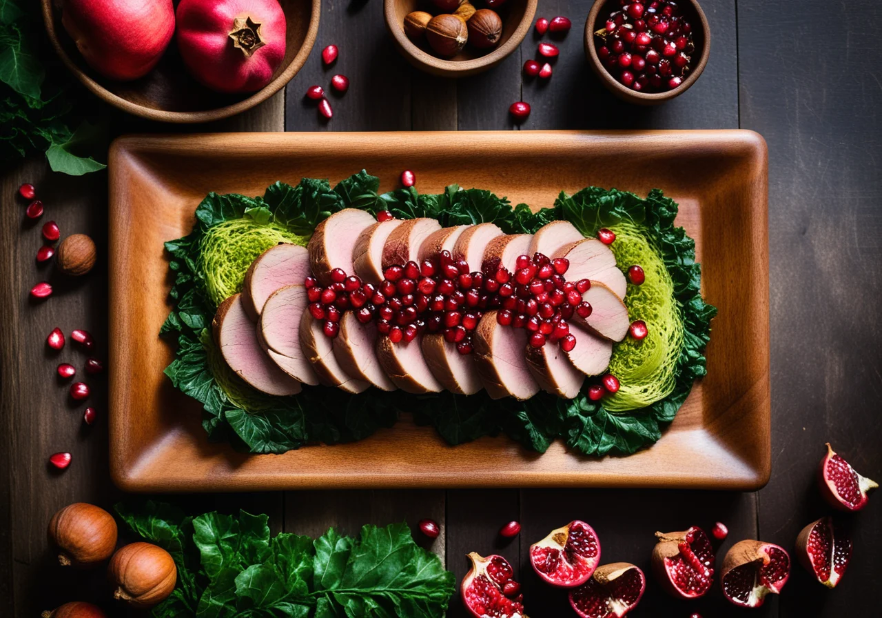 Duck with Pomegranate Seeds
