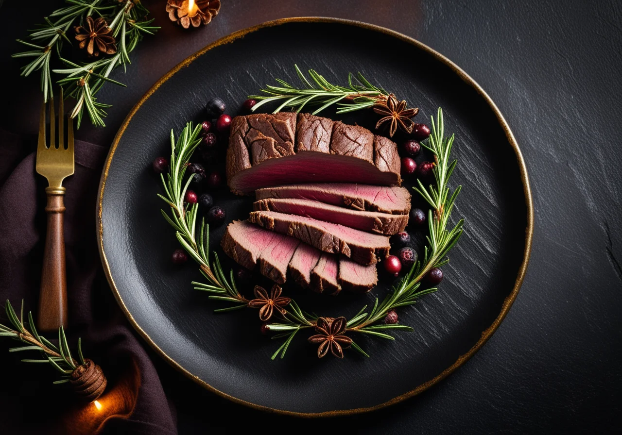 Venison Back with Spices