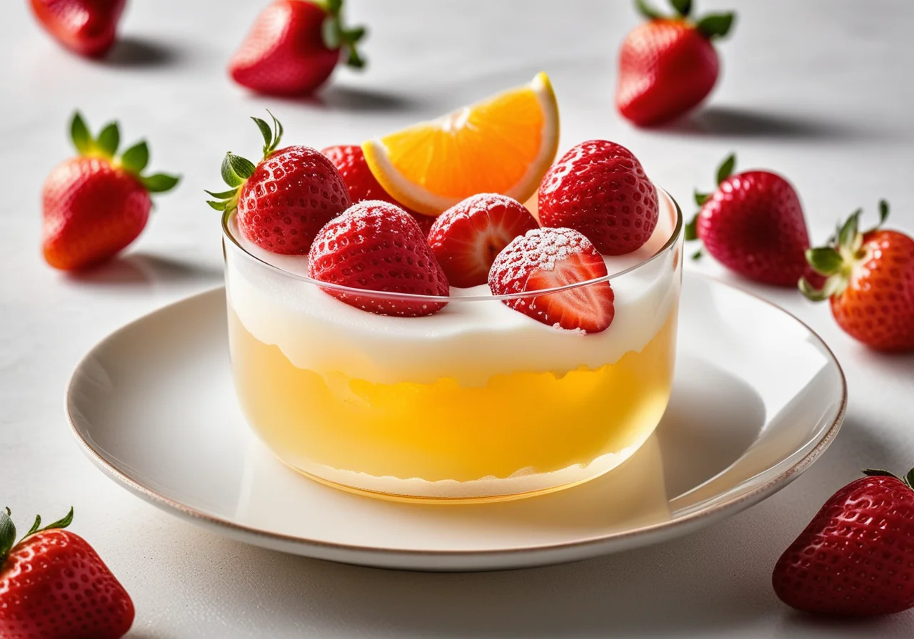 Zitronen-Wackelpudding