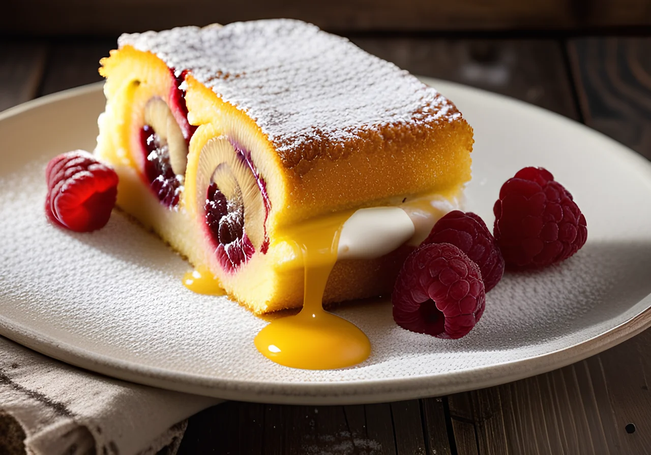 Raspberry Sponge Roll