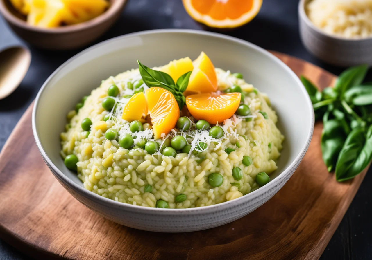 Fruity Pea Risotto
