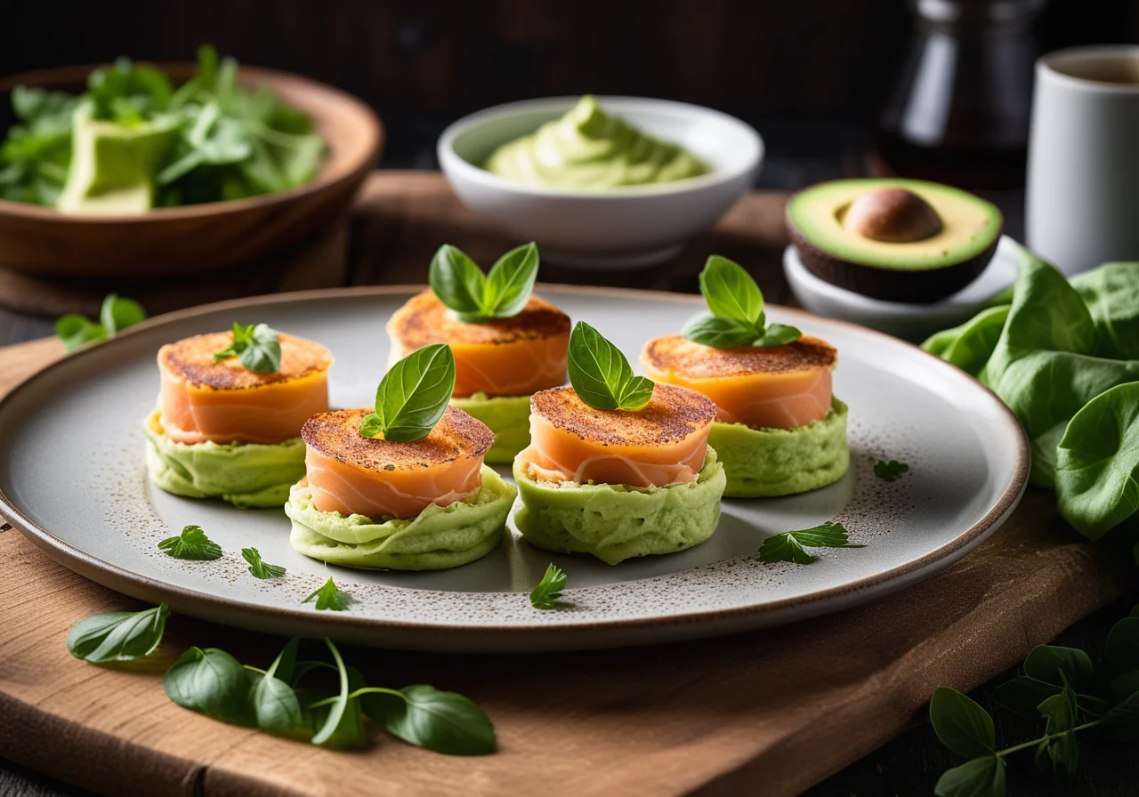 Smoked Salmon Pancake Rolls