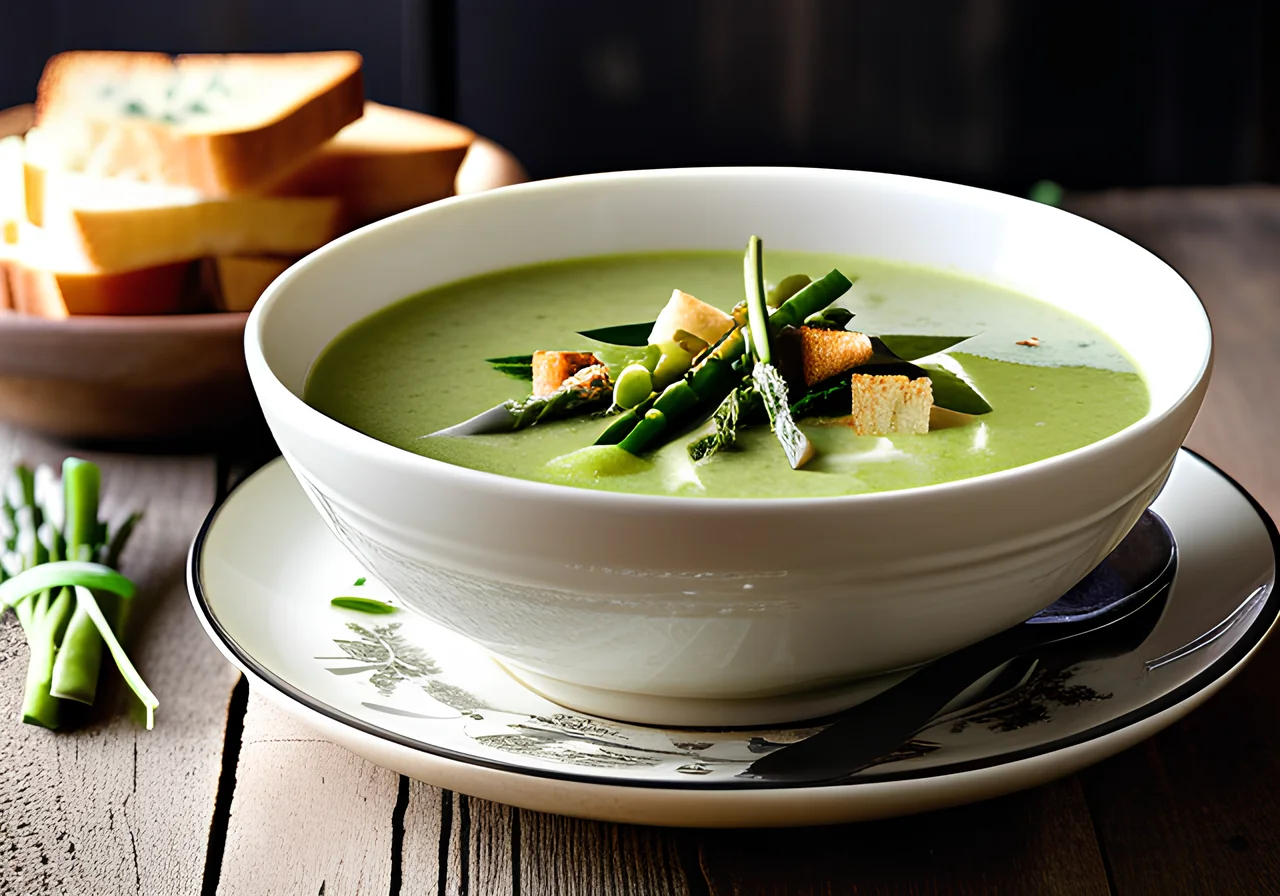 Asparagus Garlic Chives Soup