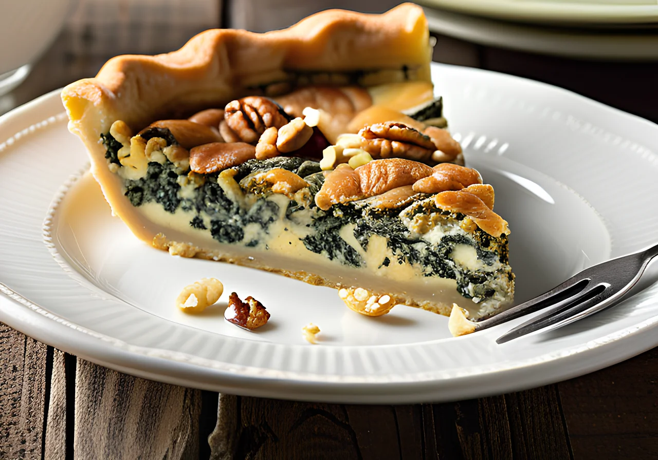 Spinach Quiche with Roquefort