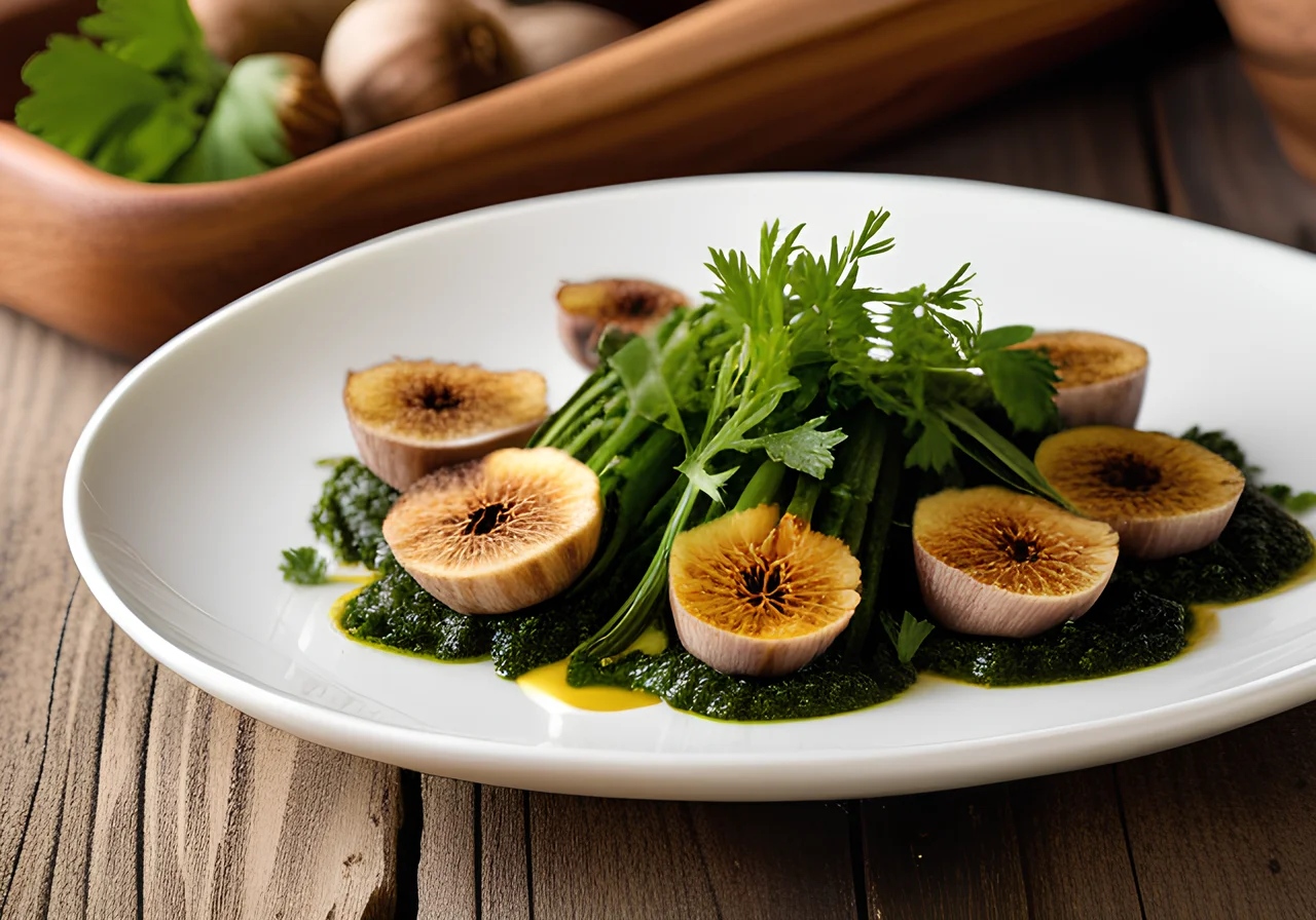 Roasted Black Salsify