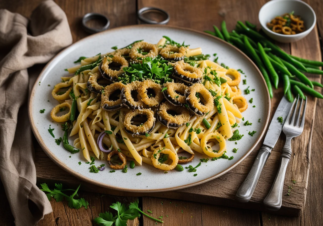 Pasta with Fried Sardines