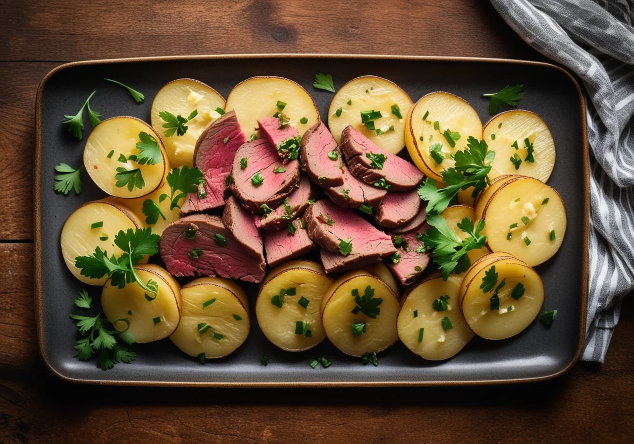 Meat Salad with Potatoes