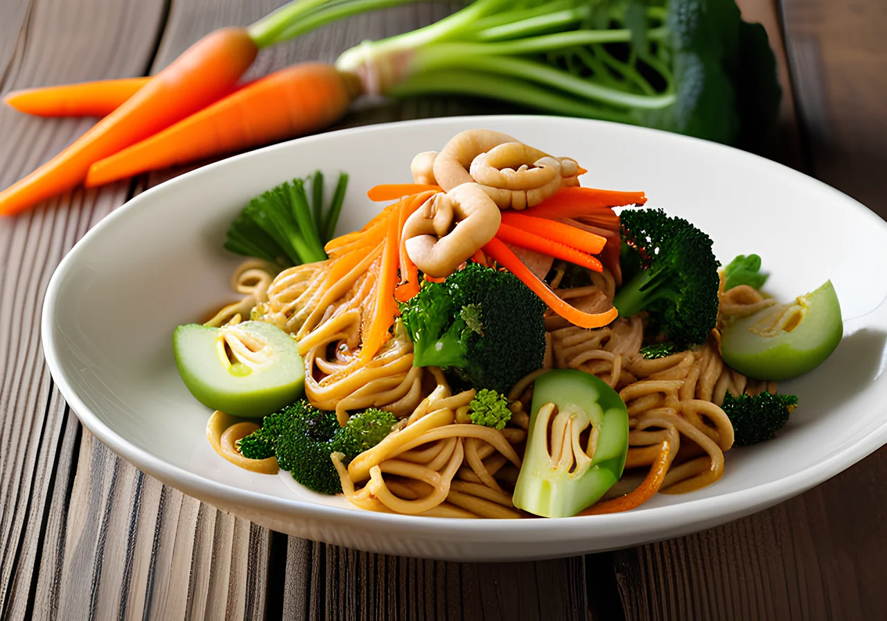 Vegetarian Noodle Pan