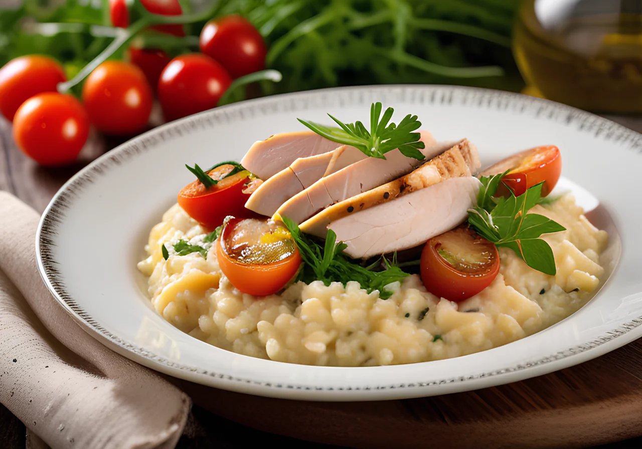 Oven-Baked Chicken Risotto