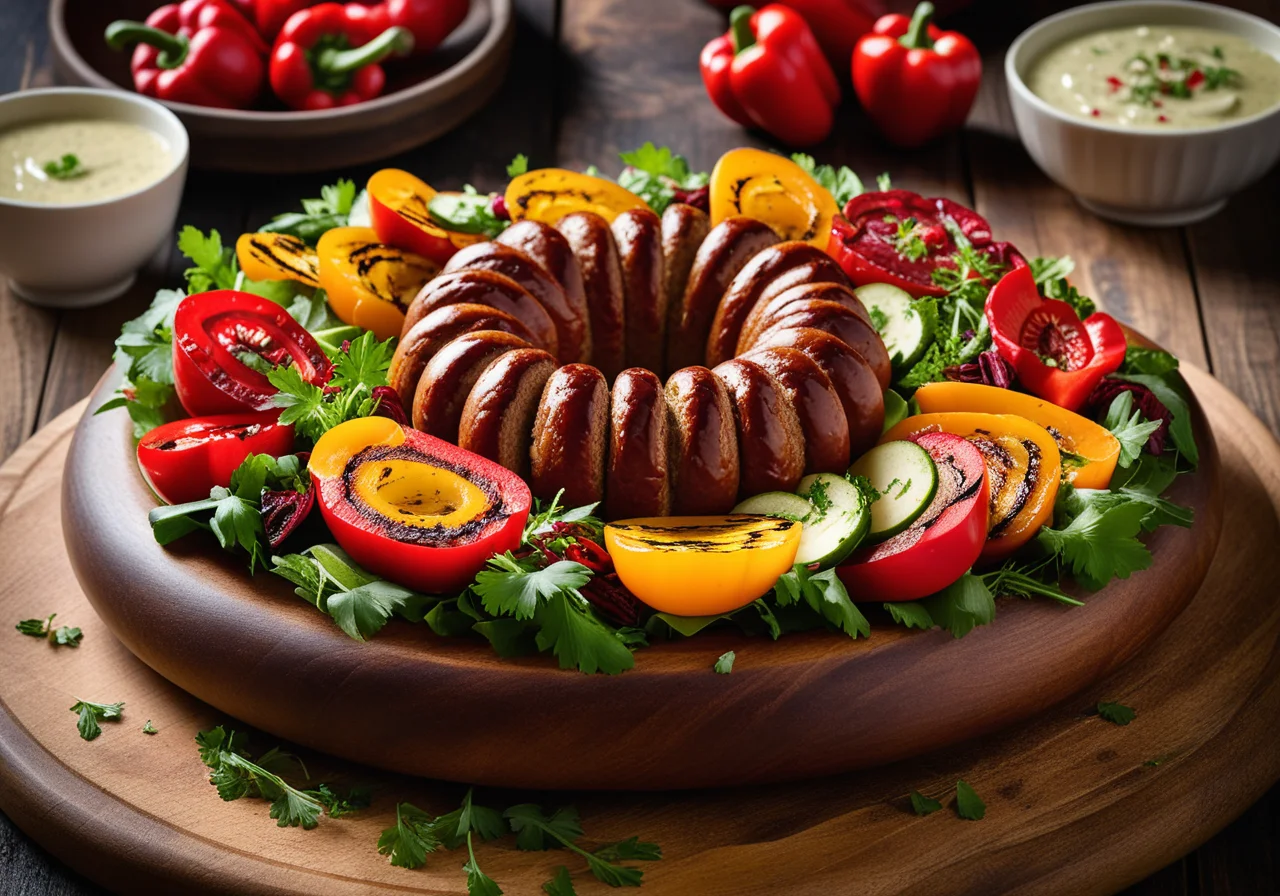 Wurstgugelhupf mit Salat