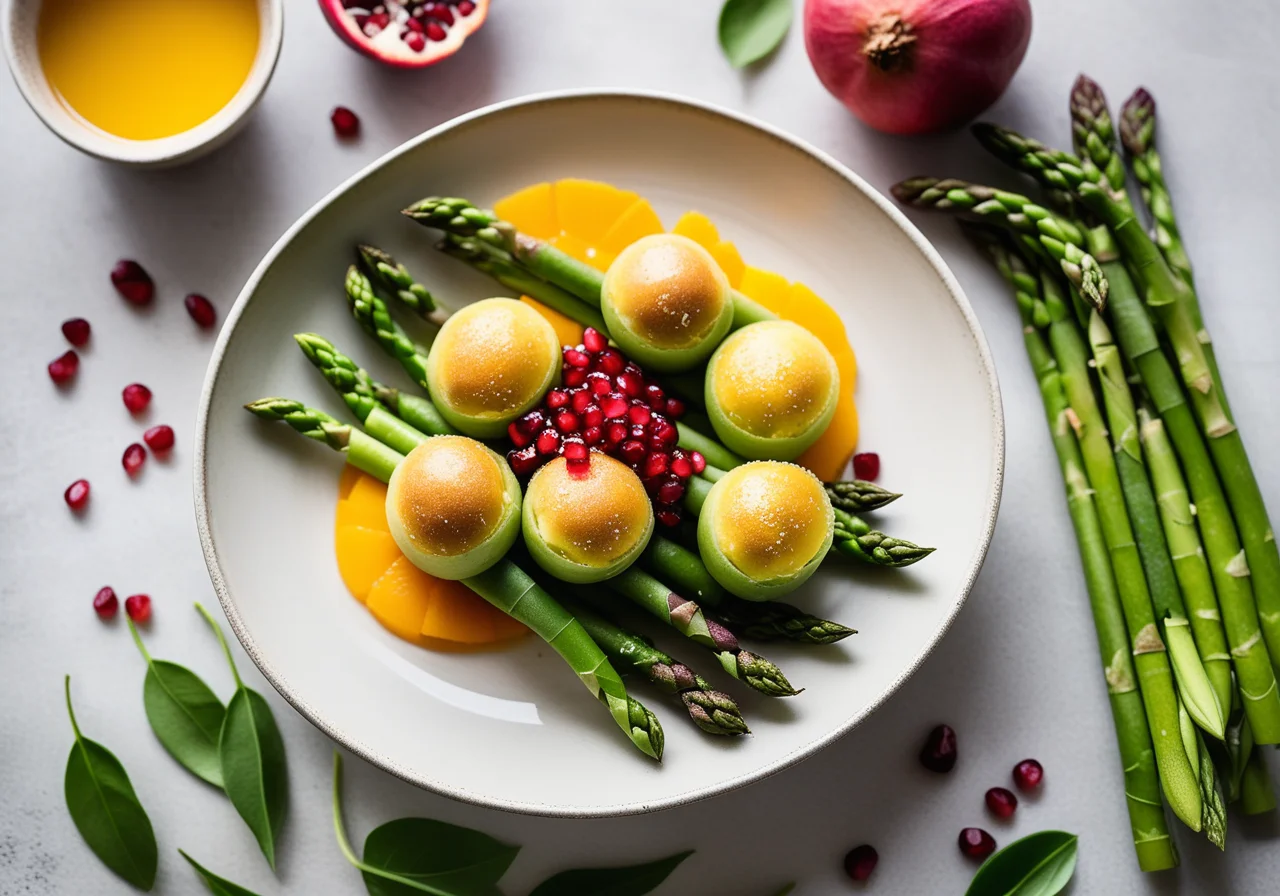 Wild Garlic Sprout Rolls with Rice Paper
