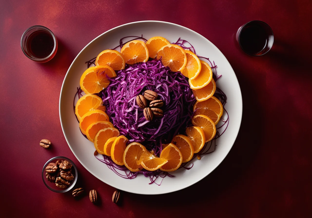 Fruitful Red Cabbage Salad