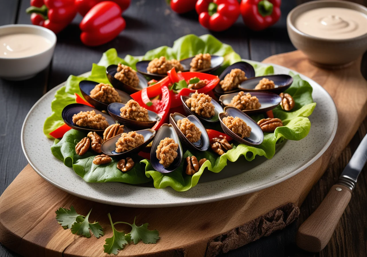 Breaded Baby Mussels with Yogurt Sauce