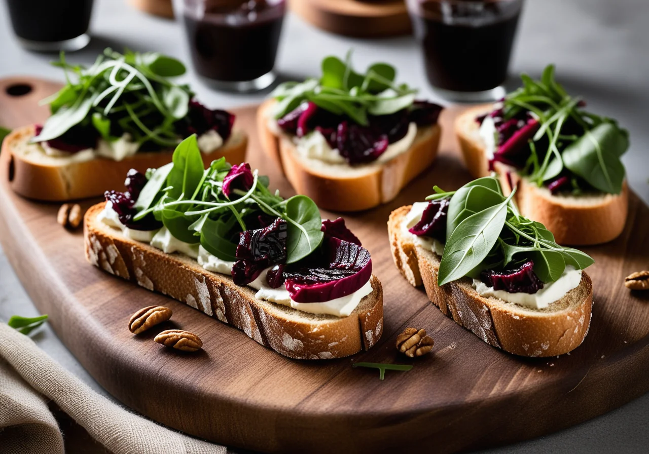 Crostini with Bean Cream and Arugula