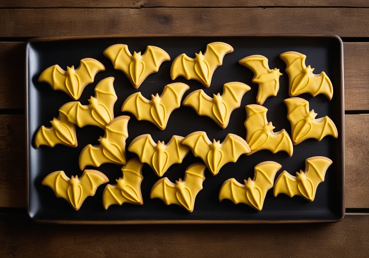 Bat Cookies for Halloween