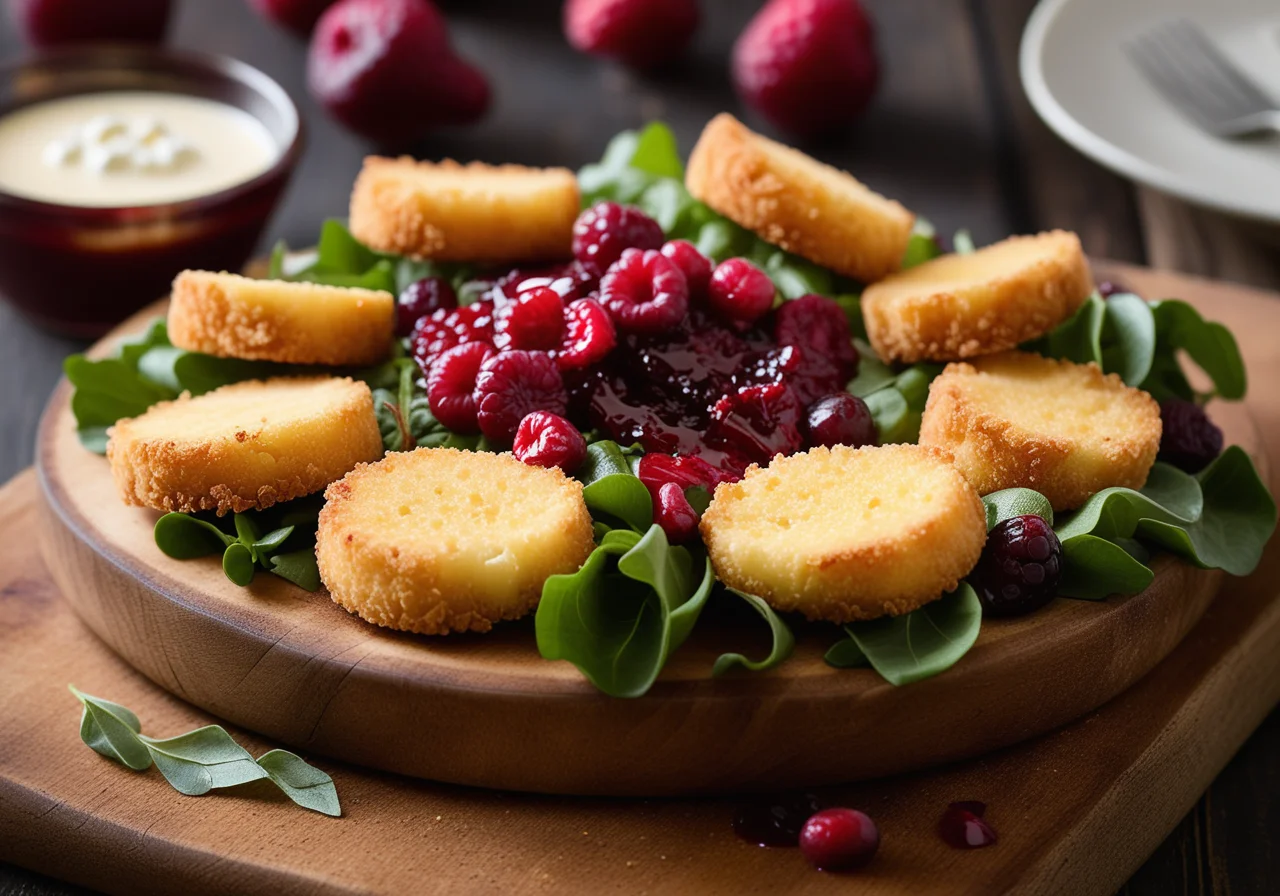 Fried Cheese Salad