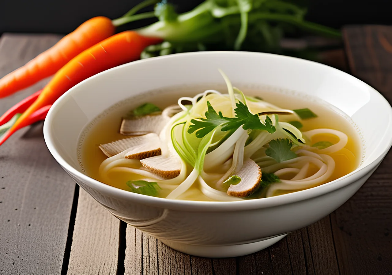 Egg Noodle Soup with Vegetables
