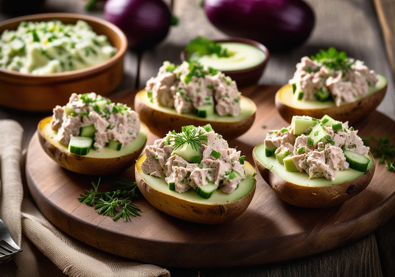 Oven Potatoes with Tuna Filling