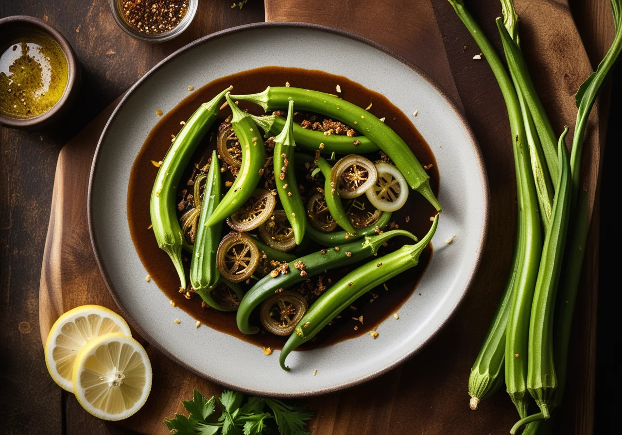 Okra Onion Vegetable