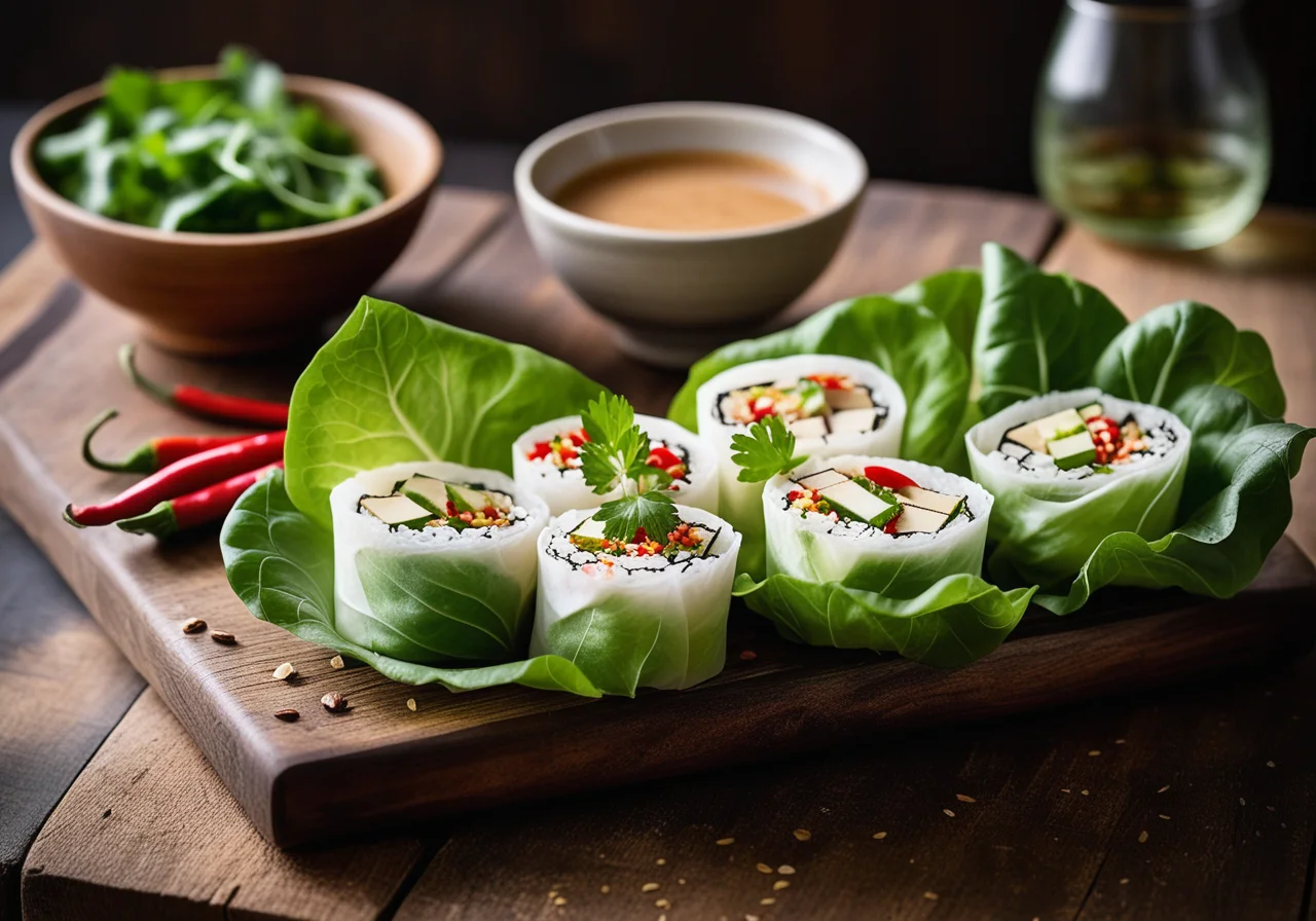 Summer Rolls with Vietnamese Sesame Dip