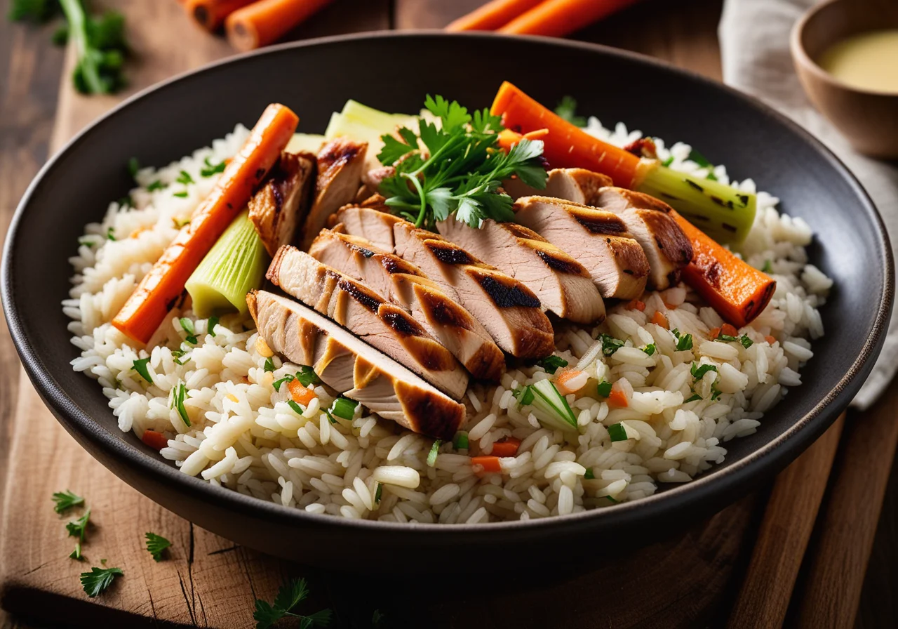 Rice Meat with Vegetables