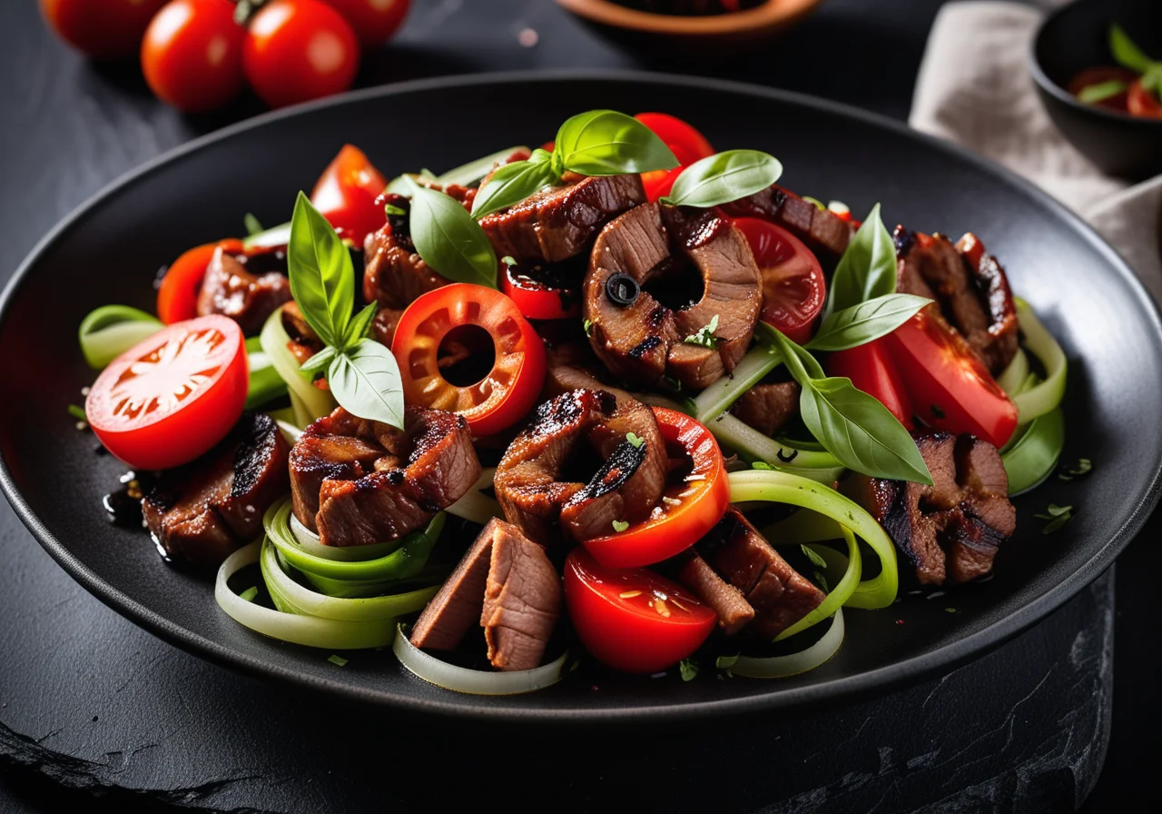 Sliced Pork Stir‑Fry with Vegetables