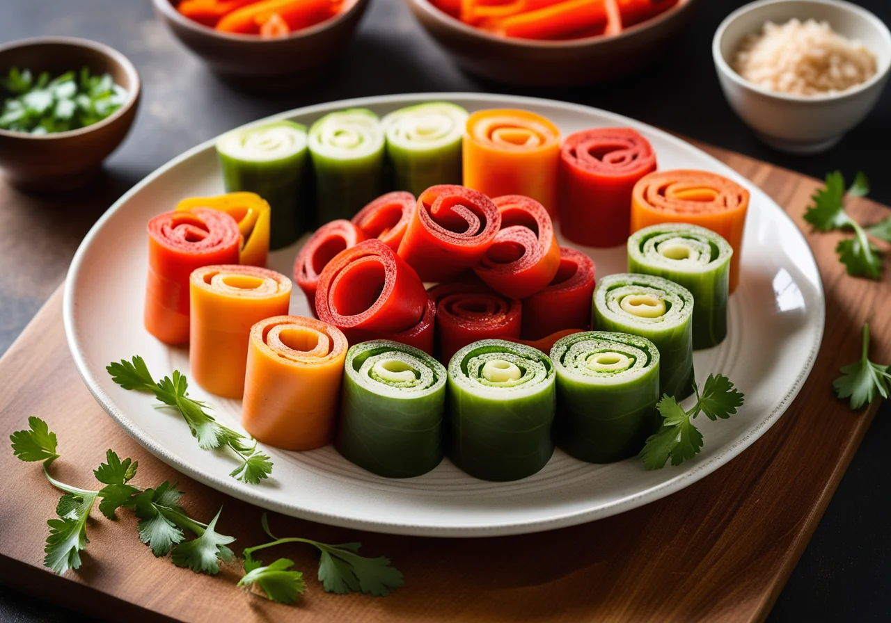 Happy Rolls with Vegetable Filling