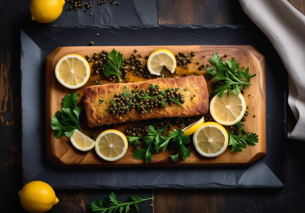 Pan‑fried Loup de Mer with Lemon and Capers